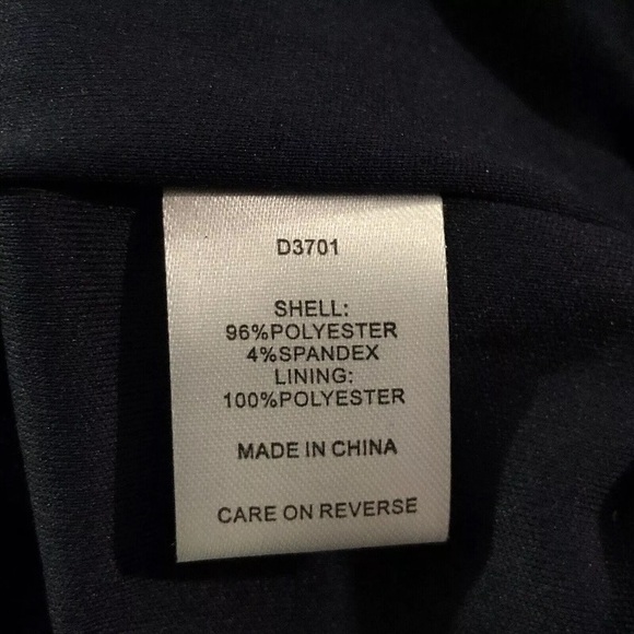 Alexia Admor Bella Polka Dot Sheath Dress Cap Sleeve Belted XS Navy White - Picture 8 of 8